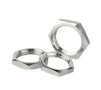 5 tuercas hexagonales de seguridad de acero inoxidable 304 for accesorios de tubería, M8 a M40, hembra métrica, duraderas y resistentes a la erosión.(M14x1x17x4)