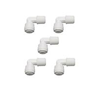 5 Uds 1/4 Pulgadas Rosca Macho A Codo De Tubo Conexión Rápida Ro Filtro Agua Ósmosis Inversa Montaje Paquete