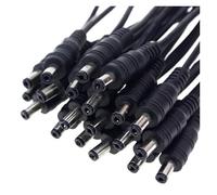 5 uds/10 Uds 5,5x2,1mm enchufe de alimentación DC macho hembra Cable conector adaptador(Male,5PCS_5.5X2.1MM)