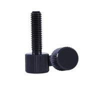 5 uds-10 Uds M2 M2.5 M3 M4 M5 M6 acero con tornillos de pulgar de acero inoxidable negro o 304 pequeños tornillos de ajuste Manual de cabeza moleteada(Steel with Black,5MM_M2 10PCS)