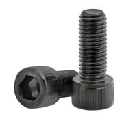 5 Uds-100 Uds DIN912 Hexagonal M1.6 M2 M3 M4 M5 M6 M7 M8 * 3mm A 100mm G12.9 Tornillo De Cabeza Negro Allen(X40mm,M2 100pcs)