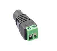 5 uds 12V 2,1 * 5,5mm DC BNC Adaptador Macho Hembra coaxial CAT5 Conector de Clavija Balun de vídeo for Tira de Luces Led Accesorios de cámara CCTV(5pcs DC Female)