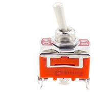 5 uds 15A 250V interruptor de palanca E-TEN1322 1021 1122 1221 1321 interruptor basculante SPST de bloqueo automático tapa impermeable de 6 pines on-off-on(E-TEN1121)