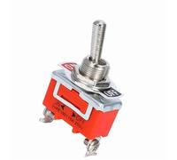 5 uds 15A 250V SPST 2 Terminal ON OFF interruptor de palanca con tapa impermeable