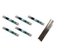 5 uds 1S 3,7 V 3A li-Ion BMS PCM Placa de protección de batería 18650 batería de Litio + 5uds Tira de níquel