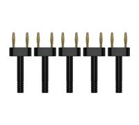 5 uds 2MM Chapado en Oro Enchufe de Cortocircuito Puente 2 revolución 1 espaciado Madre 10MM Conector Corto J.20027(5 Gray)