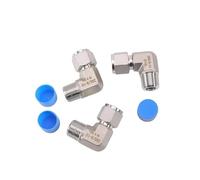 5 uds 316 codo de acero inoxidable 90 grados 1/8 "1/4" 3/8 "1/2" NPT macho x 6 8 10 12 mm tubo OD compresión forjada instalación de tubería agua Gas(1I2BSPT-8mm)