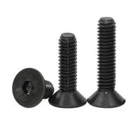 5 Uds 4-40 6-32 8-32 10-32 12,9 Grado Aleación Acero Cabeza Plana Tornillo Con Hexagonal Pernos Rosca Tornillos Avellanados for Máquina(10-32 x 1-4 in)