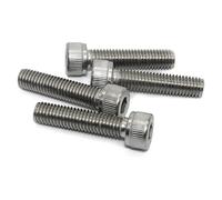 5 uds-50 Uds M1.4 .6 M2 M3 M4 M5 M6 304 A2-70 acero inoxidable DIN912 tapa hexagonal cabeza perno longitud del tornillo 3-50mm(10mm,M4 x 20Pieces)