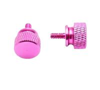 5 uds 6#-32x6 aluminio paso pulgar caja de la computadora tornillo moleteado anodizado a mano 10 colores(Rose)