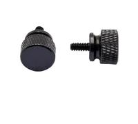 5 uds 6#-32x6 aluminio paso pulgar caja de la computadora tornillo moleteado anodizado a mano 10 colores(Cool Black)