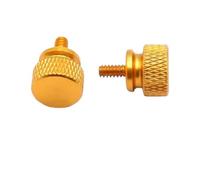 5 uds 6#-32x6 aluminio paso pulgar caja de la computadora tornillo moleteado anodizado a mano 10 colores(Champagne)