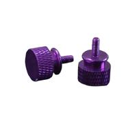 5 uds 6#-32x6 aluminio paso pulgar caja de la computadora tornillo moleteado anodizado a mano 10 colores(Purple)
