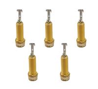 5 Uds 6 35 mm 1/4 pulgadas eléctrico bajo guitarra salida hembra extremo pin hembra cilindro entrada salida enchufes fácil de usar