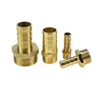 5 uds 6mm 8mm 10mm 12mm 14mm espiga for manguera x 1/8 "1/4" 3/8 "1/2" 3/4 "1" macho BSPT conector de instalación de tuberías de latón(8mm Barb,3/8")