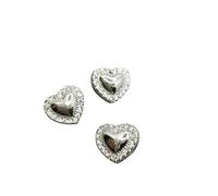 5 uds. Accesorios de botones de copo de nieve grandes, botones de diamantes de imitación for costura de ropa DIY for camisas(Color 1)
