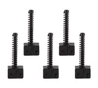 5 uds., Accesorios para instrumentos de cuerdas de puente de bajo para bajo, pieza de repuesto para guitarra eléctrica, tornillos de resorte(Negro)