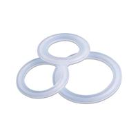 5 uds ajuste 19mm-273mm tubo O/D sanitario Tri abrazadera virola tira de sellado de silicona junta arandela de anillo for productos lácteos Homebrew(Clamp 40mm)