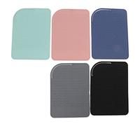 5 Uds Bolsa de Alfombrilla de Silicona Resistente Al Calor Profesional para Alisador de Cabello, Rizador y Plancha Plana Herramientas para el Cabello Caliente