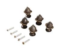 5 Uds Caja De Joyería Vintage Perillas Gabinete Cajón Armario Tirador Con Tornillos Y Manijas Puertas Muebles 30 * 23mm Amplia AplicacióN