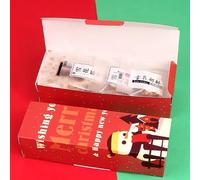 5 uds cajas de papel de turrón de galleta de caramelo gracias Feliz Navidad caja de regalo hecha a mano estilo 41,21,5x7x5cm