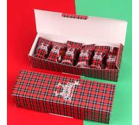 5 uds cajas de papel de turrón de galleta de caramelo gracias Feliz Navidad caja de regalo hecha a mano estilo 40,21,5x7x5cm