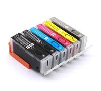 5 uds Cartuchos de Tinta Recargables compatibles con PGI-650 CLI-651 para IP7260 MG5460 MG5560 MG6460 MX726 MX926 IX6860 con Chip ARC(6Color 1set)