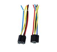 5 uds. Conector de arnés enchufe relé Cable pines DC 12V for coche