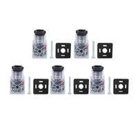 5 Uds Conector de Enchufe de Bobina Solenoide Válvula Hidráulica Accesorios de Voltaje Transparente DC24, Imán, Bobinas de Encendido Powersports