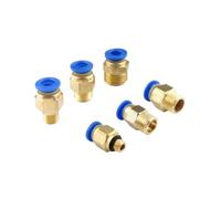 5 uds conector neumático PC 4/6/8/10/12mm rosca métrica M5-M16(6mm-M8 PC)