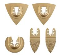 5 Uds Cuchillas Oscilantes de Carburo, Cuchillas Multiherramienta Oscilante Carburo Escofina de Carburo Oscilante Accesorios para Herramientas Oscilantes se Adapta a DREMEL DOBTTER EINHELL