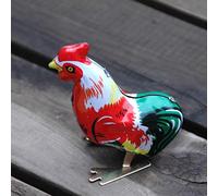 5 Uds Elementos de Estilo Chino Retro Nostalgia Clásica Cuerda Juguetes de Cuerda Gallo de Hojalata Juguetes de Hojalata Gallo Saltador (Como se muestra)