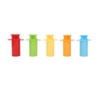 5 uds exprimidor de arcilla DIY extrusora de colores Herramientas de alfarería de plástico para niños jugando Argil