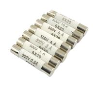 5 uds fusible de cerámica RO58 6x30mm 500V F 0.5A 1A 2A 3A 4A 6A 8A 10A 13A 15A 16A 20A 25A 30A rápido BS1362 6 * 30mm(8A)