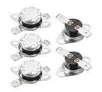 5 uds interruptores de Control de temperatura del termostato 120/125 grados Celsius 10A normalmente cerrado NC 6,3mm Pin interruptor derecho KSD301(120 Celsius Degree R)