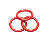 5 Uds.junta tórica de sellado de aislamiento de goma de silicona, diámetro interior de 103mm, junta impermeable de sellado rojo de sección transversal de 6mm, 103x6mm