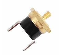 5 Uds KSD301 Termostato de Cobre, Interruptor de Temperatura Termostato Bimetal Normalmente Cerrado M4 Interruptor de Temperatura de Disco a Presión 250V (80 ° C)