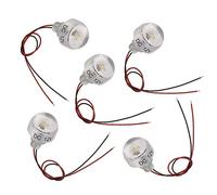 5 Uds LED de Lujo en el Suelo Cubierta de Luz de Pozo DC12V Radiante 1W Lámpara de Brillo Cálido Joya de Techo para Luces de Paisaje Encantador