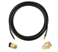 5 uds LMR240 RP-SMA macho a RP-SMA conector hembra puente Coaxial Pigtail for Cables adaptadores de cable de extensión 4G 5G LTE(8Meter SMAJK)