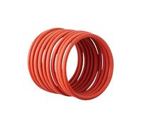 5 Uds/lote rojo Juntas tóricas VMQ, 150 mm x 157.1 mm x 3.55 mm, 150 mm ID, 3.55 mm Diámetro del cable, Goma anillo de sellado redondo