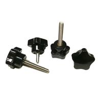 5 uds M10 rosca SUS304 varilla rosca macho 5 forma de estrella perilla empuñaduras tornillo de sujeción perilla diámetro de la cabeza 48mm(45mm)