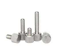 5 uds M2 M2.5 M3 M4 304 tornillos de pulgar de acero inoxidable, perno de pulgar de cabeza moleteada, herramienta de maquinaria tornillo de mano de ajuste redondo Tornillos de sujeción ( Color : 12mm