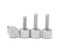 5 uds M2 M2.5 M3 M4 M5 M6 304 tornillo de pulgar de acero inoxidable cabeza moleteada perno de ajuste Maunal, M2x6mm