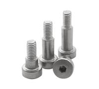 5 Uds M3 M4 304 Pernos De Hombro Hexagonales Acero Inoxidable Tornillos Paso Pasadores Límite Conjunto Maquinaria(12mm,D4x M3 (5pcs))