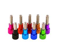 5 Uds M6 Tornillo Moleteado De Aluminio Cabeza De Aleación De Aluminio Tornillo De Mano De Acero Inoxidable,Azul oscuro,M6x45