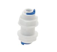 5 uds mamparo recto igual 1/4 "3/8" OD conexión de manguera acoplamiento RO agua conector rápido de plástico(PM 3I8-3I8)