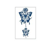 5 Uds Mariposa Jugo De Hierbas Tatuaje Pegatinas Impermeable Cicatriz Que Cubre Tatuaje De Simulación