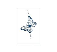 5 Uds Mariposa Jugo De Hierbas Tatuaje Pegatinas Impermeable Cicatriz Que Cubre Tatuaje De Simulación
