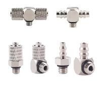 5 uds mi-ni accesorio de tubería neumática for manguera 3mm 4mm 5mm 6mm rosca macho M3 M4 M5 M6 cobre recto/codo conector rápido(3-M4,WX-BTPC)