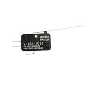 5 uds microinterruptor interruptor de límite carrera V-151-1C25 V-152-1C25 V-153-1C25 V-154-1C25 V-155-1C25 V-156-1C25 mango largo rodillo(V-153-1C25)